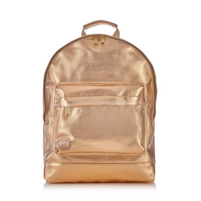 Rose gold backpack